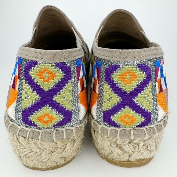 NEW Johnny Was size 38 or 7.5 8 US Madrid espadrille embroidered boho shoes - Picture 5 of 8